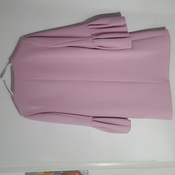 NEW ZARA Topcoat Blazer Jacket Pink Zip Small - Picture 3 of 7